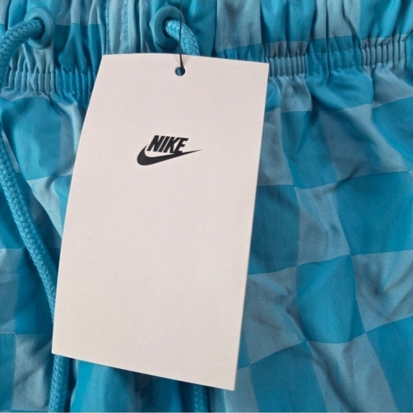 Nike Mens Blue Checkered Woven Shorts FN3098-447 Medium New Athletic Gym Workout - Picture 4 of 9